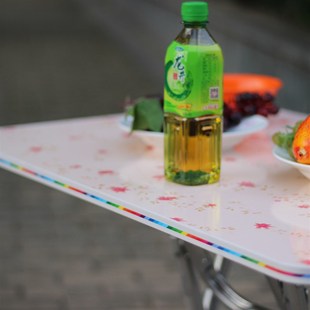折叠桌正方形高桌子简约高脚家用折叠桌子餐桌家用吃饭桌 农村老式