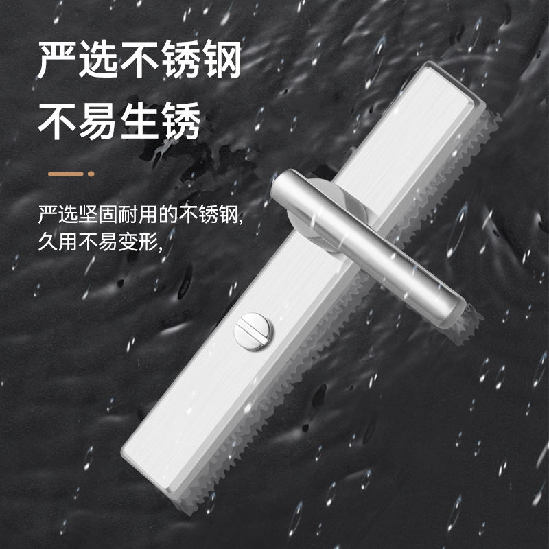 卫生间门锁无钥匙洗手间厕所浴室通用型室内铝合金门把手单舌家用