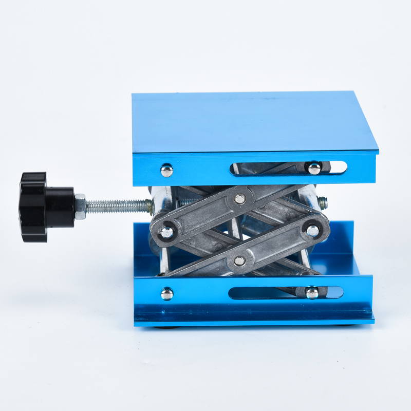 不锈钢升降台铝氧化升高台实验室用手动升降台微型升降小平台实验