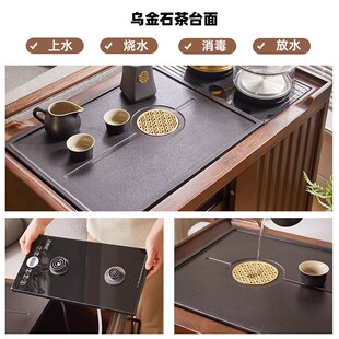 实木可移动餐边柜茶水柜小推车茶台靠墙置物架一体水吧台收纳边柜