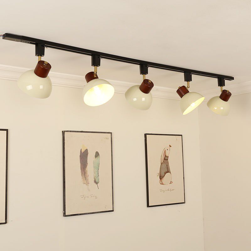 新款中古风餐厅轨道射灯高级奶油风商用补光客厅卧室散光导轨灯,家装灯饰光源,明装射灯,淘宝优惠券,粉丝福利购,淘宝优惠卷