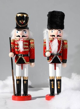 欧式胡桃夹子木偶士兵摆件50cm公仔玩偶人偶英国英伦圣诞树装饰品