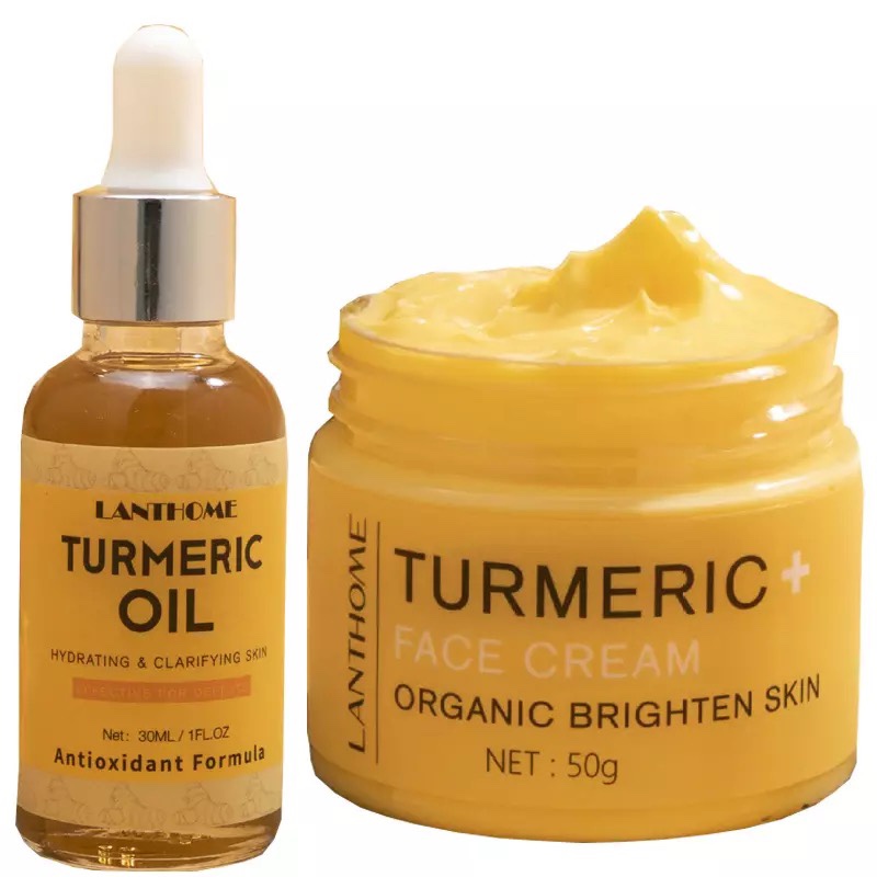 Turmeric Skin Care Sets Organic Moisturizing Whiteningj 2pcs