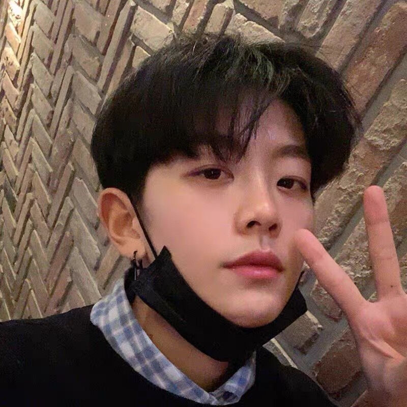 假发男韩版帅气短发中分刘海蓬松短直发正太少年短发整顶发套深棕