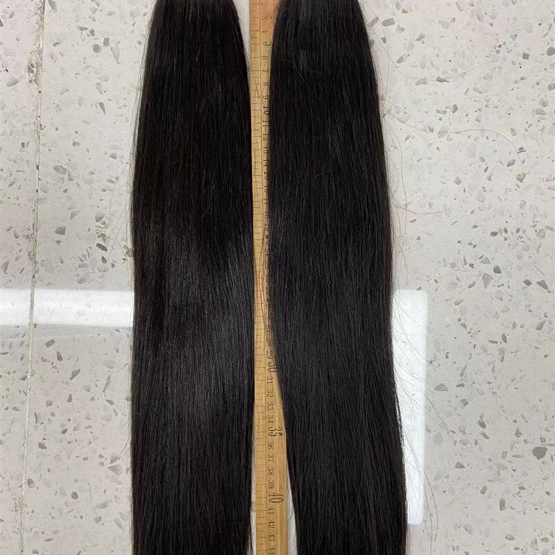 二代微编织羽毛接发全真发t秀隐形无痕辫接头发女6d8d羽毛原辫发