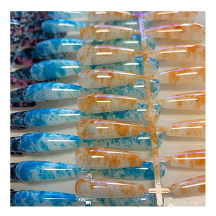 Nails Nai Long Press Color Fake Coffin Ballet 120pcs 5set