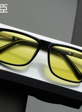 偏光太阳眼镜镜开车太阳眼镜男士男新款专用驾驶防夜视方形款2022