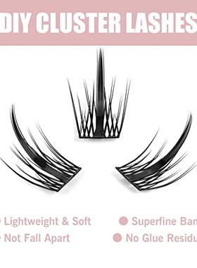 Lash Clusters 60 Clusters DIY Lash Extensions 3D Effect Faux