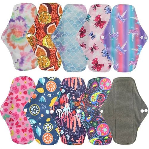 Menstrual Pads Reusable Washable Mama Menstrual Pad Charcoal