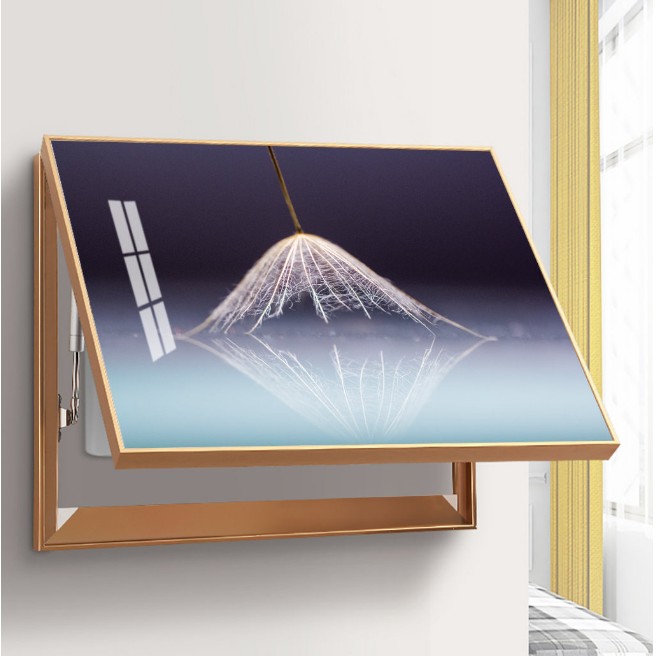 高端铝合金液压上掀镶钻定制电表箱装饰画免打孔现代简约遮挡总开