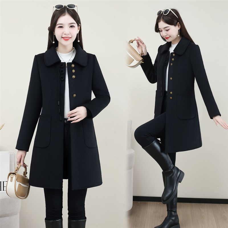好货本命年红色羽绒服女冬2025新款妈妈今年流行爆双面羊毛呢大衣