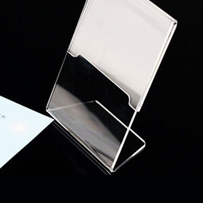 2023柏兰帝9265L型桌面展示牌透明压克力桌签展示牌台卡桌牌席位