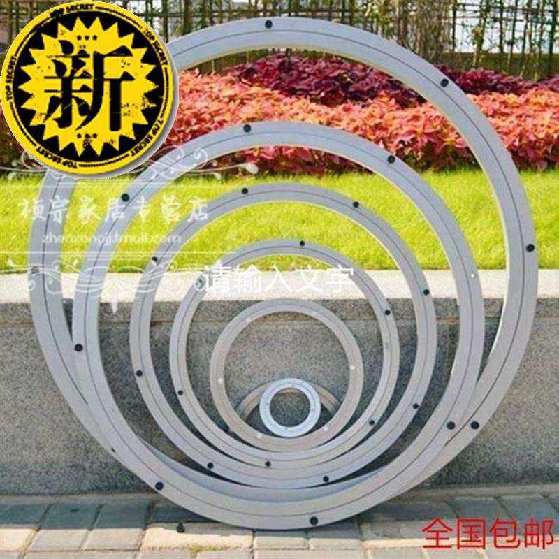 餐盘玻璃万向铝合金转轴承3盘c底座转m00mm桌转盘m厚度9