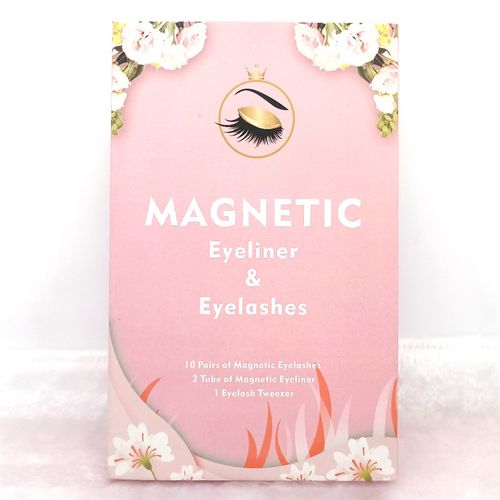 10 Pairs Natural Lashes Non Magnetic Eyelashes and Adhesive