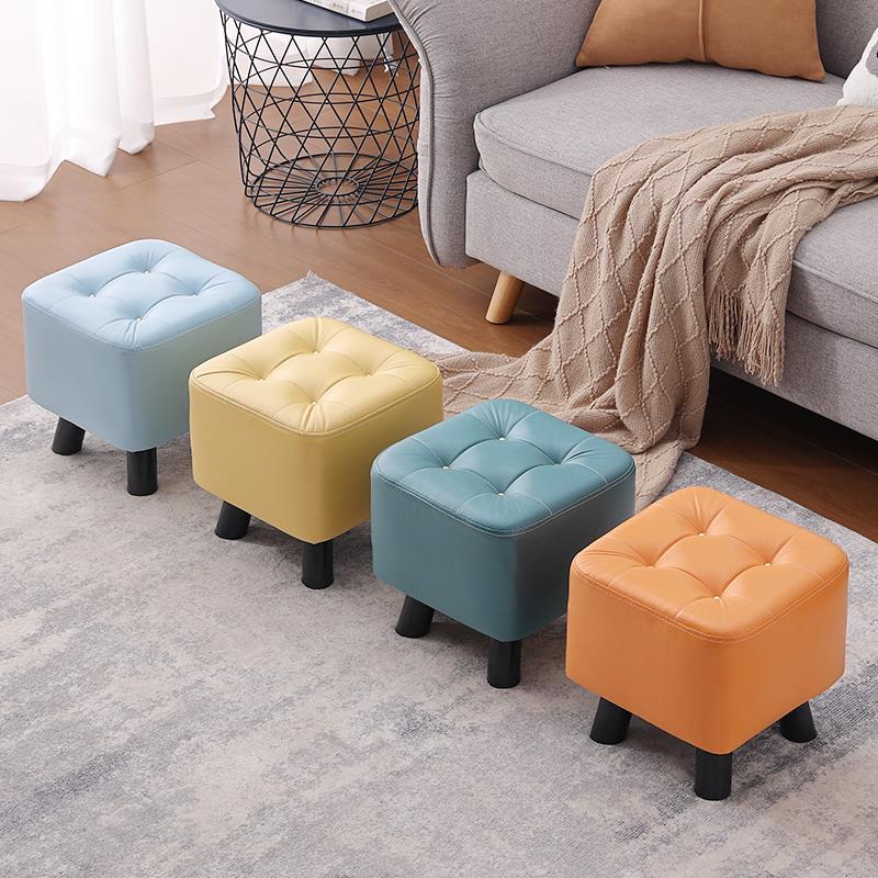 博大精选科技布小凳子家用板凳沙发茶几矮凳客厅软坐凳门口换鞋凳