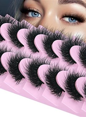 wiwoseo Fox Eye Lashes Extension Strip Eyelashes Fluffy Wisp