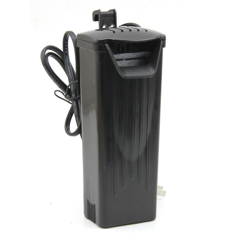 乌龟缸低水位过滤器鱼缸水族内置瀑布式静音迷你潜水泵活性炭滤材