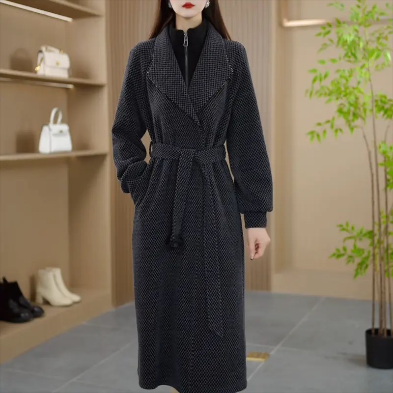 好货加绒连衣裙子2025新款女秋冬季流行妈妈广州十三行品牌旗袍配