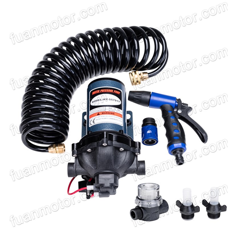 新品新品直流12V2j4V房车水泵游E艇清洗泵高压泵大流量泵隔膜泵化