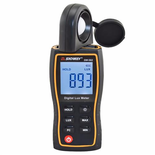 新品专用深d达威SW582数字光照度计高精度照度仪环境测光仪可携式