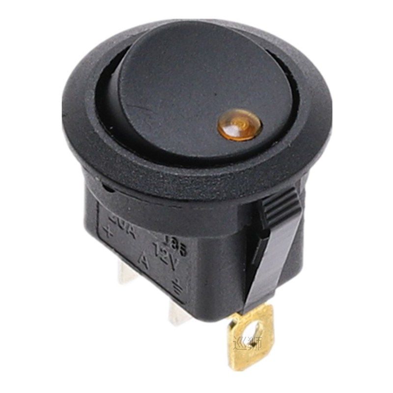 20Pcs 12V DC Waterproof Round Rocker Switch Dot Dash Car Van