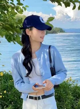 小香风开衫外套女氛围感长袖内搭针织开衫上衣秋季L