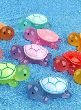 夜光发光迷你水晶小乌龟