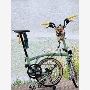 自行车前把包前梁挂包公路车下管包收纳置物包Brompton水壶包小布