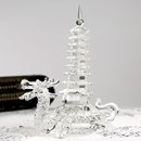 家居工艺品摆设开业礼 水晶龙龟葫芦文昌塔摆件