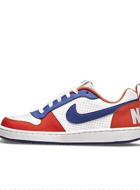 Nike耐克Court夏季女款百搭滑板鞋白蓝橙 DN4245-141低帮经典gx仓