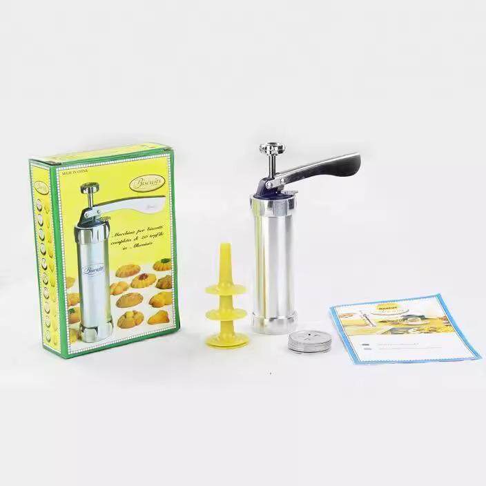 正惠烘焙工具 曲奇饼干模具枪 裱花枪 铝合金筒身20片花饼干机