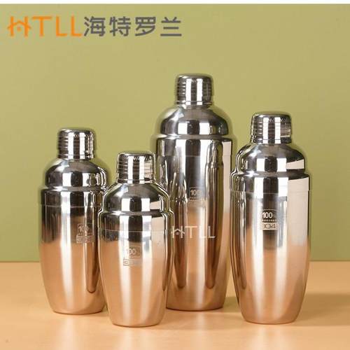 304不锈钢雪克杯 酒吧摇酒器调酒壶鸡尾酒调酒器醒酒三件套工具