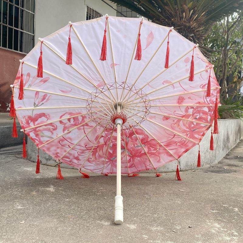 流苏伞古风中国风装饰伞汉服摄影舞蹈伞古典流苏遮阳工艺伞