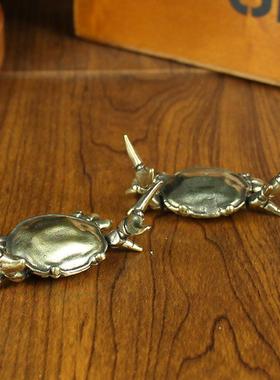 黄铜举重螃蟹摆件办公室笔架纯铜金属工艺品创意铜器义务小商品批