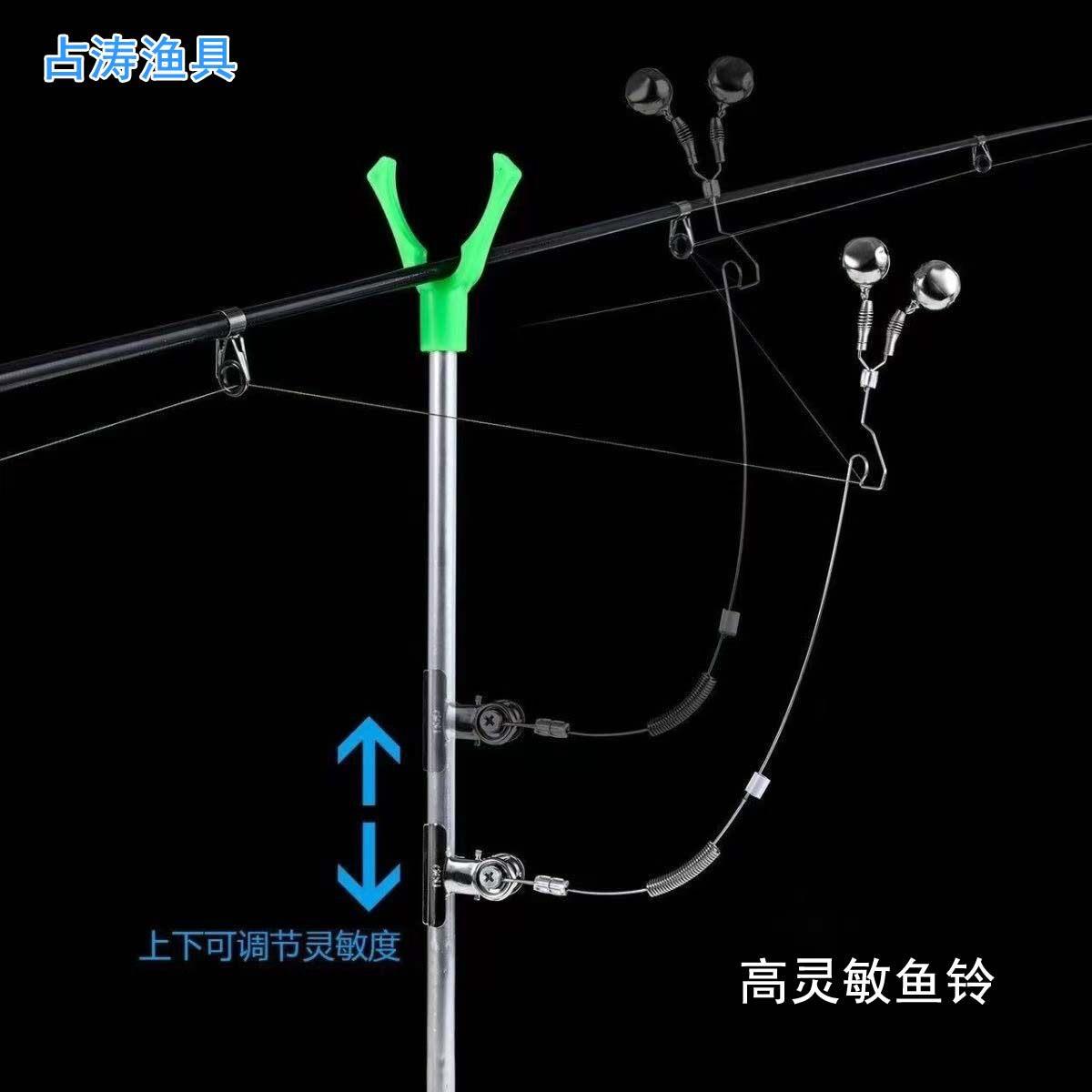 新款海杆报警器海竿铃铛夹式远投抛竿大鱼自动脱线灵敏渔具