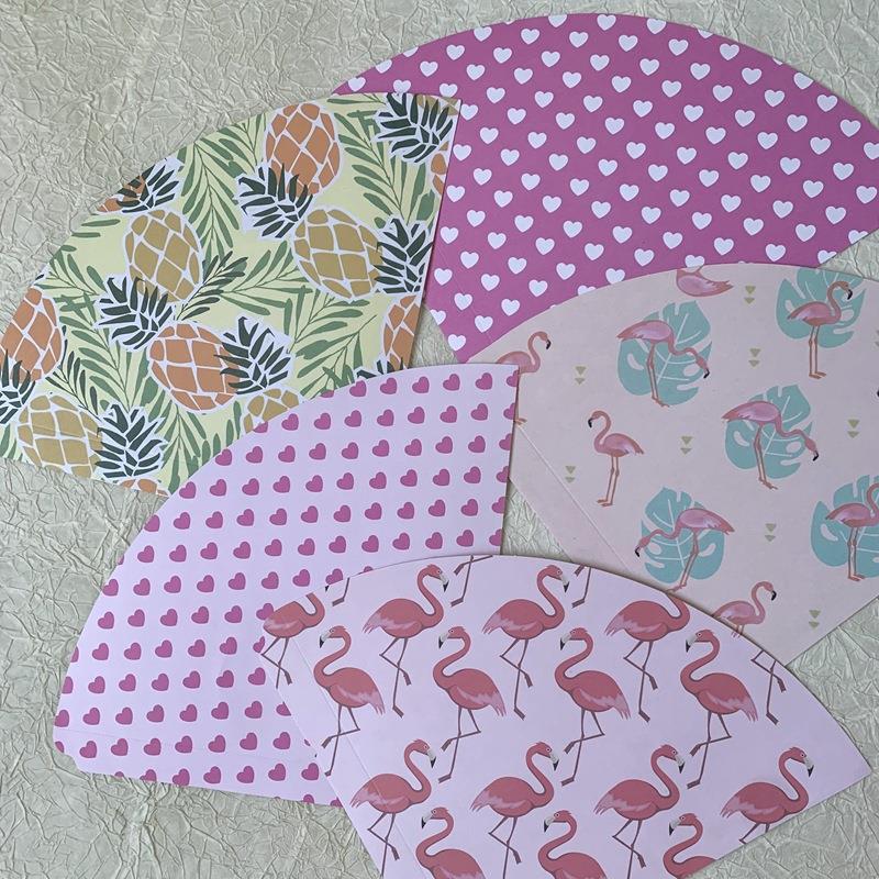 加厚甜筒卡纸冰激凌卡纸大号小号包花包气球甜筒纸摆摊气球花束纸