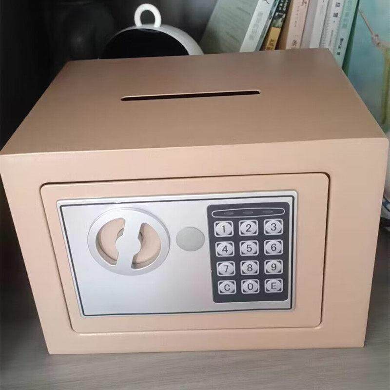 电子密码保险箱柜家用迷你电子保险箱 支援智能操控可墙挂电子夹