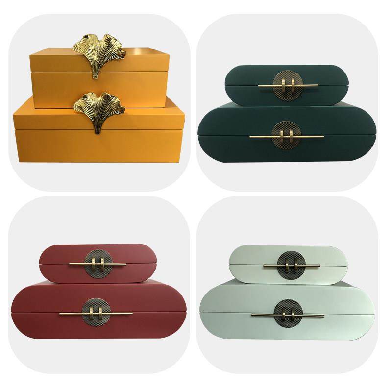 新中式木质收纳盒摆件样板房玄关现代简约烤漆首饰装饰盒软装饰品,家居饰品,饰品盒,淘宝优惠券,粉丝福利购,淘宝优惠卷