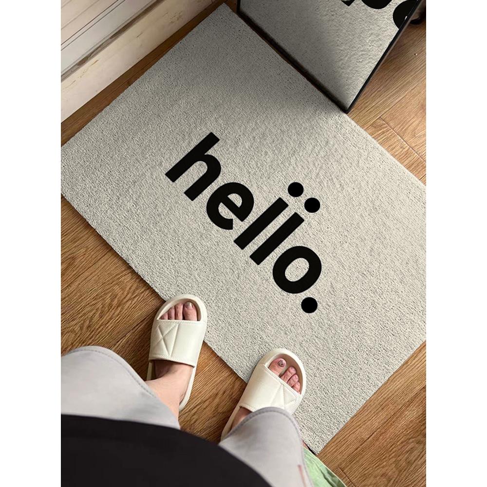 原素入户门地垫家用门口丝圈脚垫进门门垫门外蹭土可裁剪防滑地毯