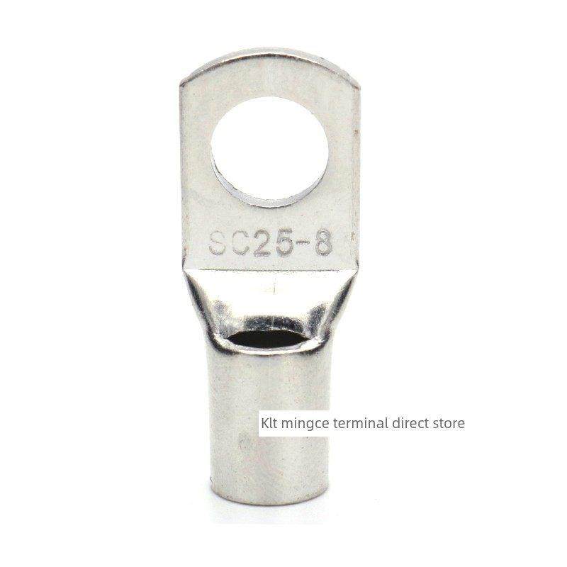 Sc25-6/8/10/12加厚端子座铜线鼻冷压端子电缆连接器铜鼻,电子/电工,接线端子,淘宝优惠券,粉丝福利购,淘宝优惠卷