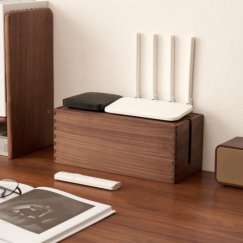 实木插排插座收纳盒木质延长线 线电源线 线数据线 线充电器电线