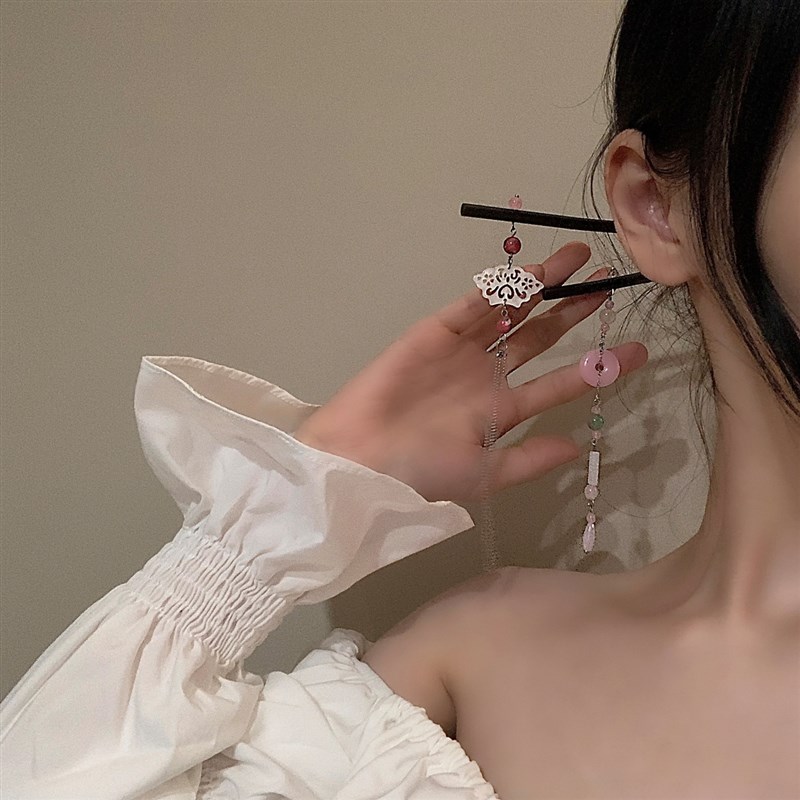 新品新中式线条发簪女夏季简约现代高级感发钗小众盘发神器簪子发