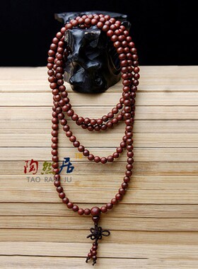 极速216粒天然正宗印度小叶紫檀佛珠念珠 女款红木手链手珠手串