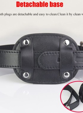 Leather Open Mouth Gags ,Head Harness Strap On Penis Gag Dil