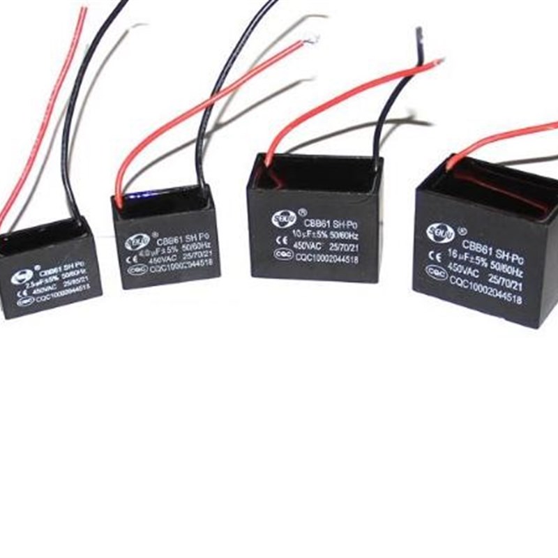 10PCS CBB61 starting capacitance AC 450V 1uF -4uf, wire Term