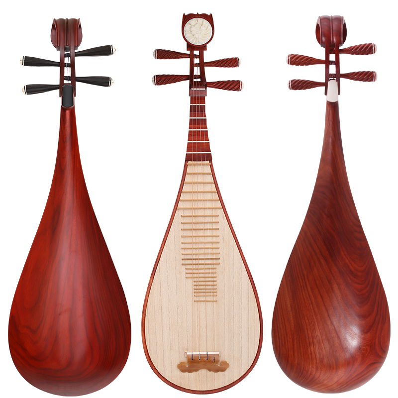 琵琶乐器 红木花梨木琵琶 琴初学入门儿童成人专业演奏级琵笆乐器