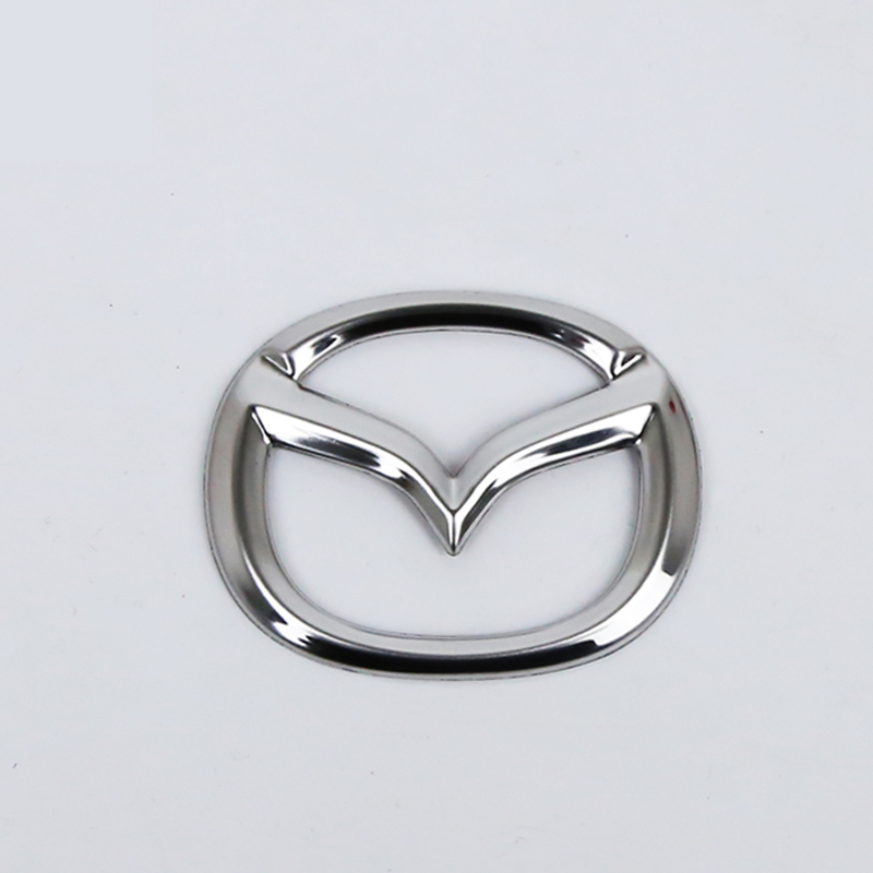 Mazda3昂克赛拉改装内饰碳纤维方向盘标cx4cx-5阿特兹车标贴纸装
