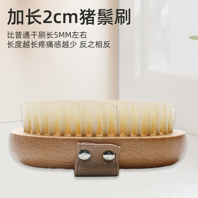 猪鬃马鬃毛洗澡刷干刷身体刷经络刷美体刷酸脂肪皮肤搓澡刷子神器