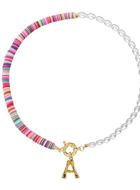 极速newoker Colorful Surfer Bead Collar Handmade Femme Jewel