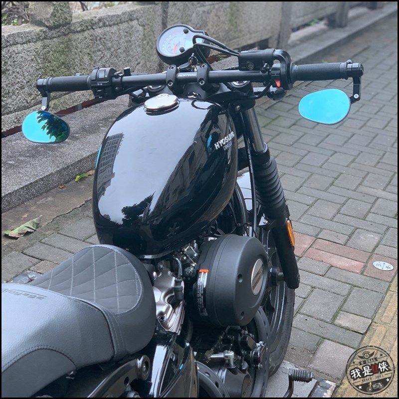 GV300无极AC金吉拉赛科龙RE3改装变径直把平把一字手把后视镜套件